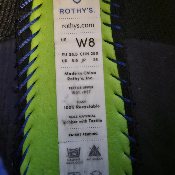 Rothys The Loafer Black size 8 - Picture 4 of 4